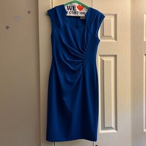 Vibrant blue Calvin Klein work dress size 2